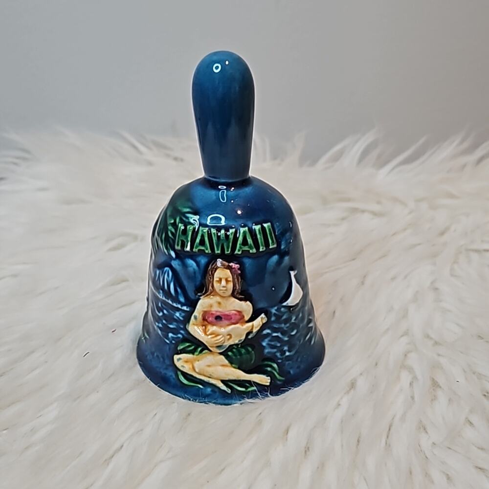 Hawaii Blue Ceramic Dinner Bell